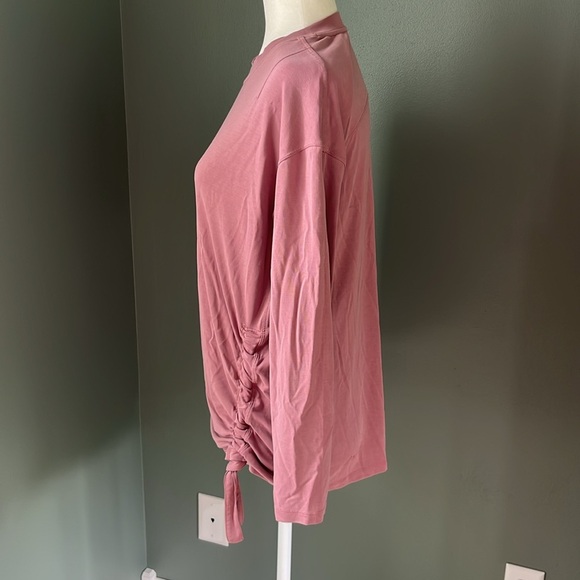 Lululemon Side Cinch Long Sleeve Crew Neck Pullover Top Purple Pink - Picture 4 of 9